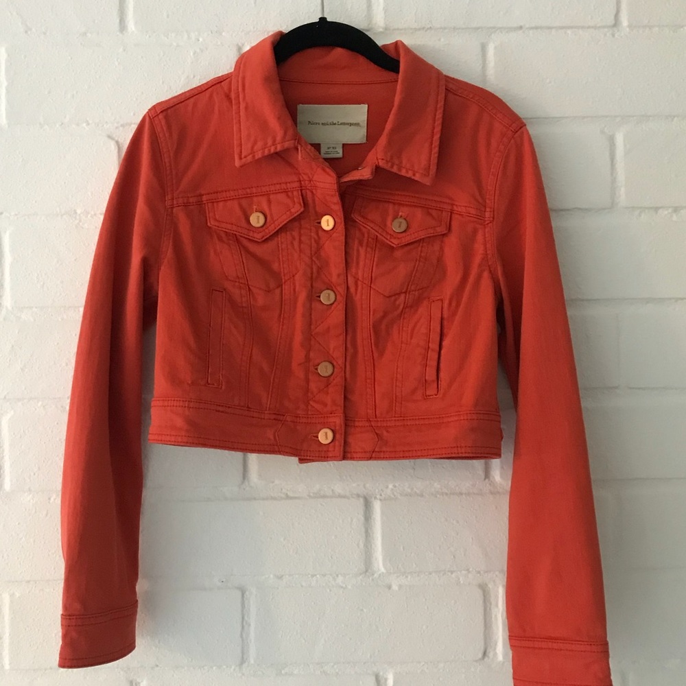 Pilcro and the Letterpress Orange Jacket size XS - Picture 1 of 6